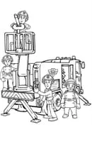 Brandweerman Sam kleurplaat 28
